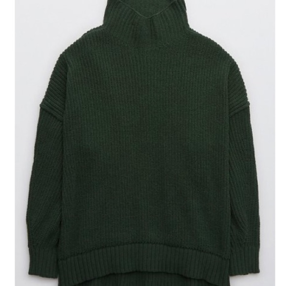 Aerie Chenille Feels Sweater Size: Large, Color: Sycamore
